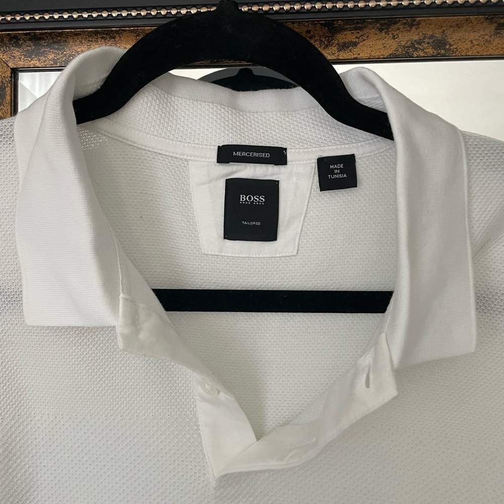 BOSS Classic White Polo Shirt - Picture 3 of 3